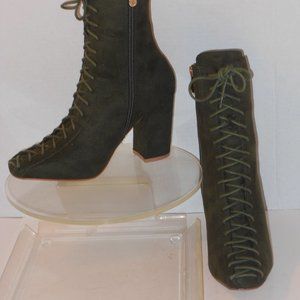 TOPY BETISA STYLE LACE-UP ANKLE BOOTS SIZE 9 MEDIUM